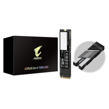 GigaByte AORUS Gen4 7300 SSD 1TB M.2 1000 GB PCI Express 4.0 3D TLC NAND NVMe