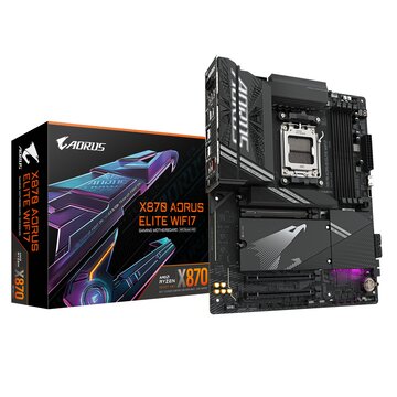 X870 aorus elite wifi7 scheda madre - supporta cpu amd ryzen 9000, 16+2+2 fasi vrm, fino a 8000mhz ddr5 (oc), 3xpcie 5.0 + 1xpcie 4.0, wi-fi 7, lan 2.5gbe, usb 4