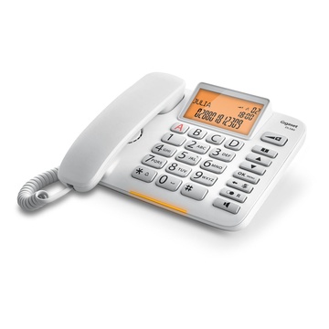 Gigaset DL580 Telefono analogico Bianco Identificatore di chiamata