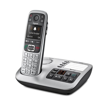 Gigaset E 560 A DECT Nero, Argento