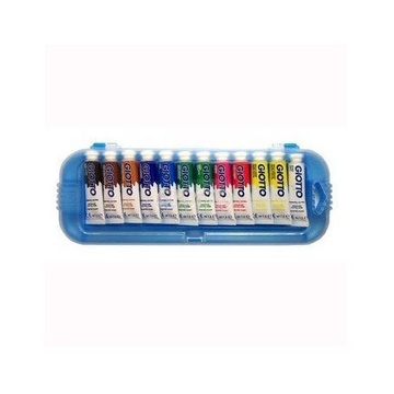 Giotto Témpera Extra Nero, Blu, Marrone, Verde, Arancione, Porpora, Rosso, Bianco, Giallo 7,5 ml Tubo