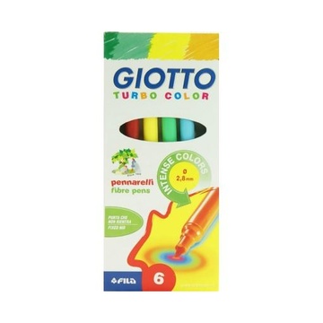 Giotto Turbo Maxi Nero, Blu, Grigio, Rosso, Giallo 6 pezzo(i)