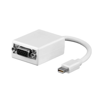 GOOBAY Mini DP / VGA, SB Bianco cavo di interfaccia e adattatore