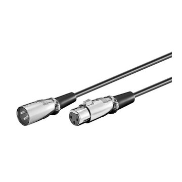GOOBAY XLR 0200 2.0m SB 2m XLR (3-pin) XLR (3-pin) Nero, Argento cavo audio