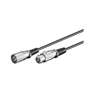 GOOBAY XLR 0200 2.0m SB 2m XLR (3-pin) XLR (3-pin) Nero, Argento cavo audio