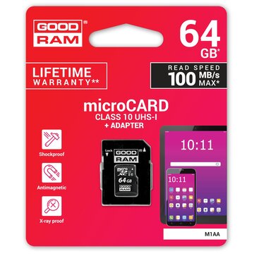 GOODRAM M1AA-0640R12 64 GB MicroSDXC UHS-I Classe 10