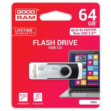 GOODRAM UTS3 64 GB USB A 3.2 Gen 1 Nero