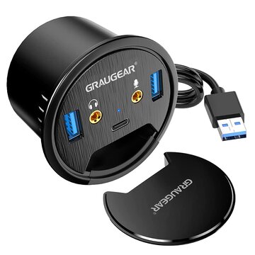 G-thub-au-60 hub di interfaccia usb 3.2 gen 1 (3.1 gen 1) type-a nero