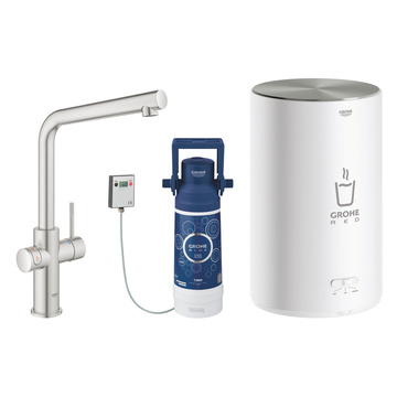 Grohe 30327DC1 Red Duo MonoComando 150° Acciaio Spazzolato + Boiler