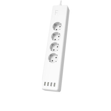 Hama 00176574 prolunghe e multiple 1 m 4 presa(e) AC Interno Bianco