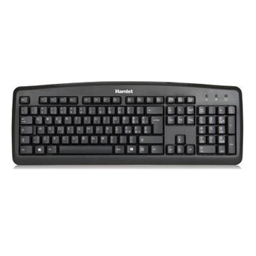 Hamlet Black Soft Touch Tastiera USB Italiana