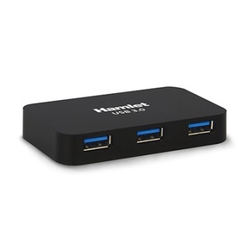 Hamlet Hub USB 3.0 a 4 Porte 5Gbps