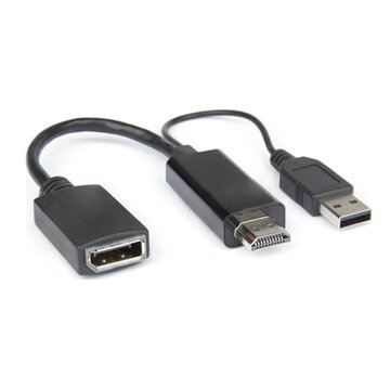 Hamlet VAHDM-DPA HDMI tipo A (Standard) DisplayPort Nero
