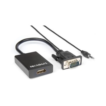 Xvavga-hdma adattatore video vga (d-sub) hdmi tipo a (standard) nero