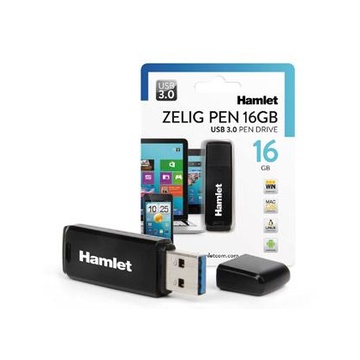 Hamlet Zelig 16 GB Usb 3.0 Nero