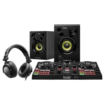 Djlearning kit mixer con controllo dvs (digital vinyl system) nero