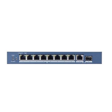 Digital technology ds-3e0510p-e switch di rete non gestito gigabit ethernet (10/100/1000) supporto power over ethernet (poe) blu