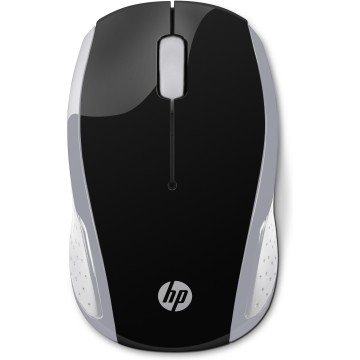 HP 200 RF Wireless 1000DPI Ambidestro Argento