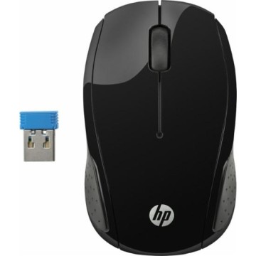 HP 200 RF Wireless Ottico 1000DPI Ambidestro Nero