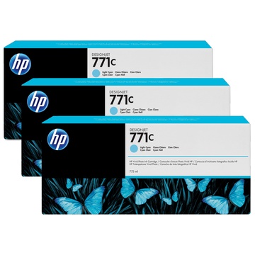 HP 771C Originale Ciano chiaro Multipack