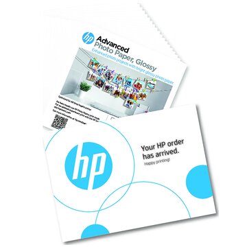 HP Advanced Photo Paper 20 fogli carta fotografica, lucida 12,7 x 12,7 cm, Formato Quadrato