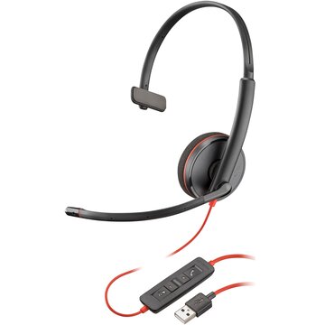 Poly cuffie blackwire 3210 monoaurali usb-a (sfuse)