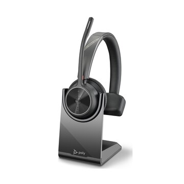 HP POLY Voyager 4310 UC Auricolare Wireless A Padiglione Ufficio USB tipo A Bluetooth Base di ricarica Nero