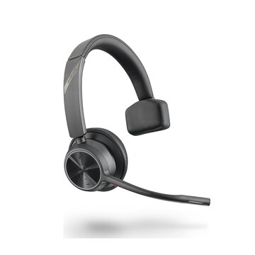 Poly voyager 4310 uc auricolare wireless a padiglione ufficio usb tipo a bluetooth nero