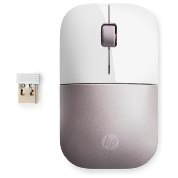 HP Z3700 RF Wireless 1200 DPI Ambidestro Rosa, Bianco