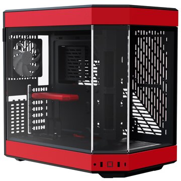 Hyte Y60 Midi Tower Nero, Rosso