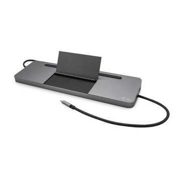 I-TEC Metal USB-C Ergonomic 4K 3x Display Docking Station + Power Delivery 85 W