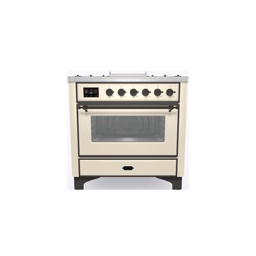 Ilve Majestic 90 Cucina freestanding Elettrico Gas Bianco A+