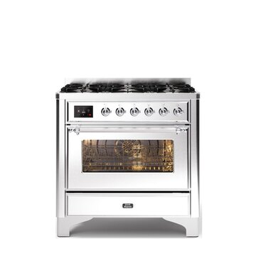 Ilve Majestic 90 Cucina freestanding Elettrico Gas Stainless steel A+