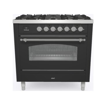 Ilve P09PNE3/MGC cucina Cucina freestanding Elettrico Gas Grafite A+