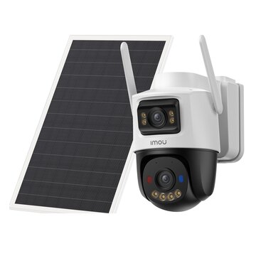 Aov dual kit telecamera da esterno, motorizzata, 4g e wi-fi a batteria