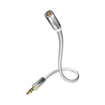 00410205 cavo audio 5 m 3.5mm argento, bianco