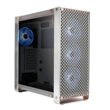 Dubili grey computer case full tower grigio