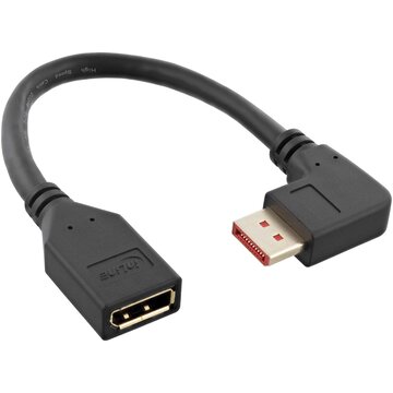 Cavo adattatore displayport 1.4 st/bu, 8k4k, ad angolo retto