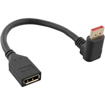 InLine Cavo adattatore DisplayPort 1.4 ST/BU, 8K4K, angolato verso il basso