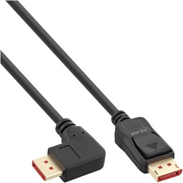 Cavo displayport 1.4 8k4k ad angolo retto nero/oro 3m