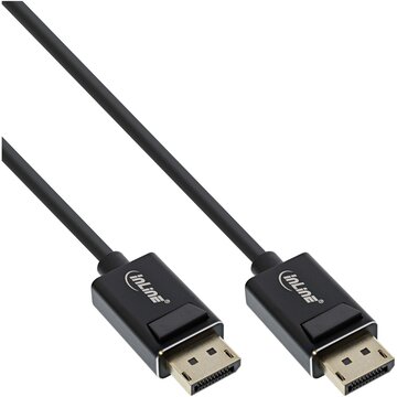 Cavo displayport 2.0, 8k4k uhbr, nero, contatti dorati, 2m