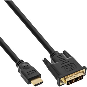 Cavo hdmi m a dvi 18+1 m, dorato, nero, 1,5m