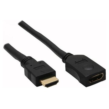 InLine HDMI M-F 3m cavo HDMI HDMI tipo A (Standard) Nero