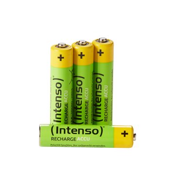 Intenso HR03 NiMH Energy Eco 1000mAh 4er Blister - Micro (AAA) - 1.000 mAh Batteria ricaricabile Mini Stilo AAA Nichel-Metallo Idruro (NiMH)