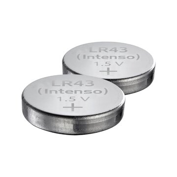Intenso LR 43 Alkaline Energy 2er Blister - LR 43/V12GA - 85 mAh Batteria monouso LR43 Alcalino