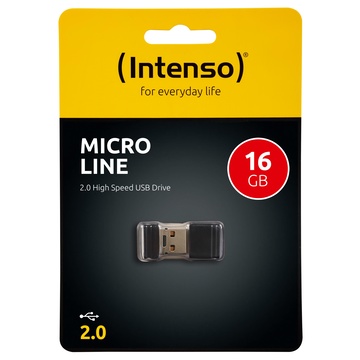 Intenso Micro Line 16 GB USB 2.0 tipo A Nero