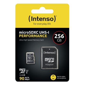 Intenso MicroSD 256GB UHS-I Perf CL10| Performance Classe 10