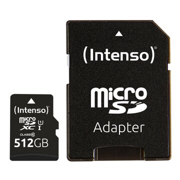 Intenso MicroSD 512GB UHS-I Perf CL10| Performance Classe 10