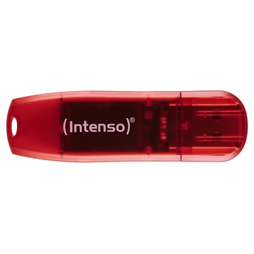 Intenso RainbowUSB 128 GB USB A 2.0 Rosso, Trasparente