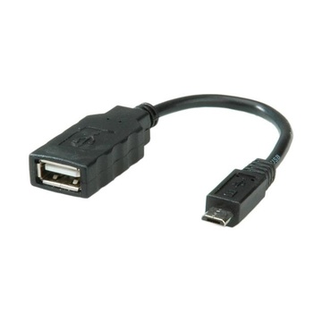 ITB ROLINE 11.02.8311 cavo USB 0,15 m 2.0 Micro-USB B USB A Nero